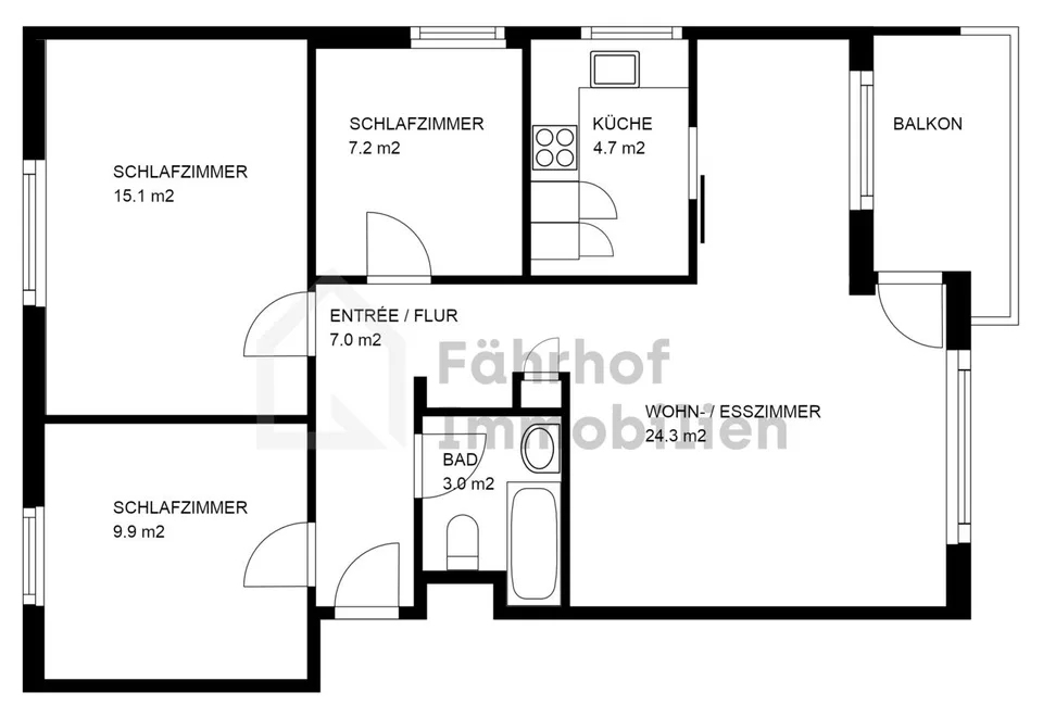 Helle und gepflegte 4.5-Zimmerwohnung an zentraler Lage – Foto 11 von 13