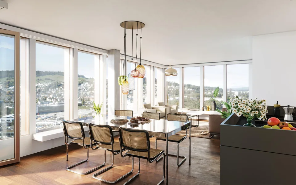 Exklusive Wohnung im PilatusTower mit top Ausbaustandard