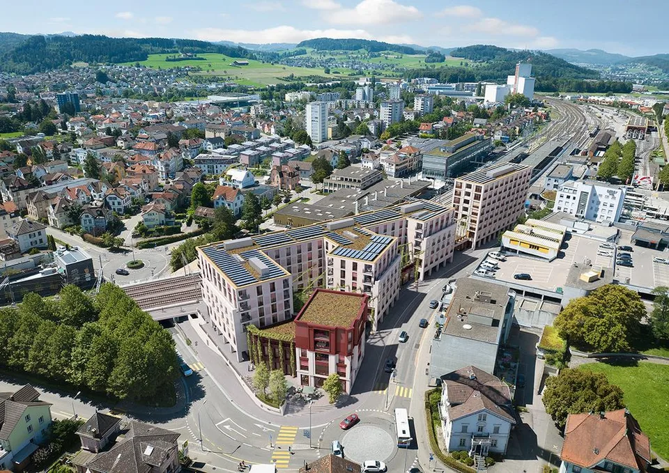 Motorradparkplatz im Herzen von Wil