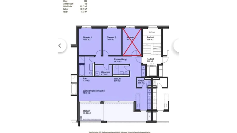 3½ ZI-WOHNUNG IN KLOTEN (ZH), MÖBLIERT, TEMPORÄR