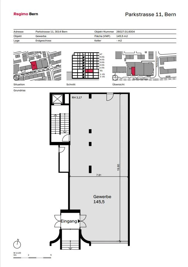 An bester Lage: 145.5m2 bezugsbereite Laden-/Bürofläche – Foto 11 von 11