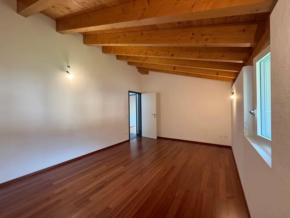 Appartamento attico 4,5 locali immerso nel verde a Cadro – foto 7 di 12
