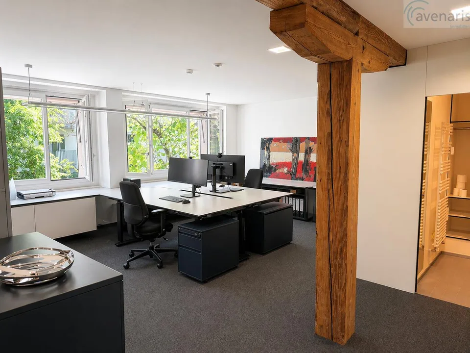Modernes Privatbüro mit umfassender Rundum-Infrastruktur