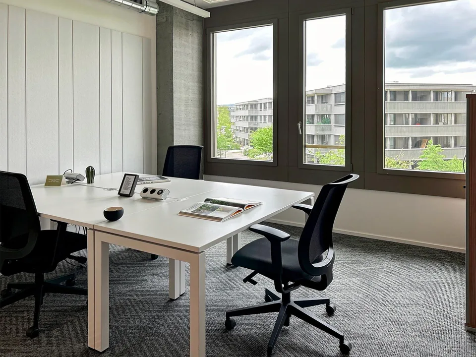 Büroräume für 3 in Spaces Suurstoffi