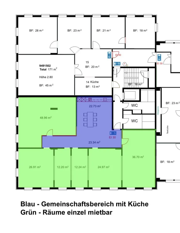 Ideal für Praxis, Büro, Atelier oder Kosmetik: "SharedSpace 23"