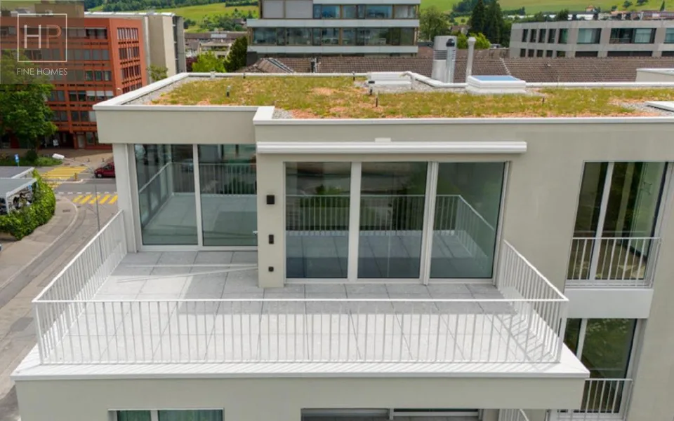 Luxuriöse 2-geschossige Attikawohnung mitten in Zug