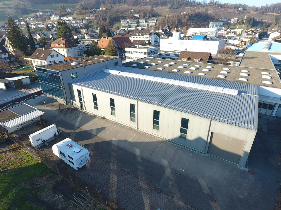 Ihre neuen Produktionsflächen: Modernste Industriehalle in der Au (SG)