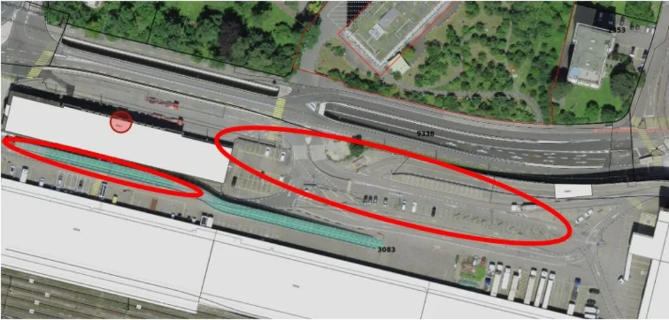Parkplatz Nähe Autobahneinfahrt