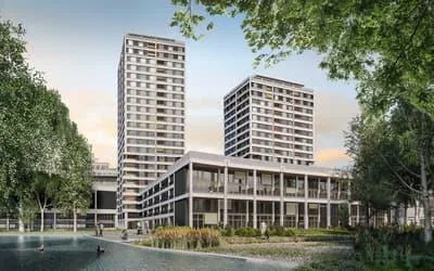 Aussicht, Platz, schön Wohnen mit Loggia und Sonnenaufgang!