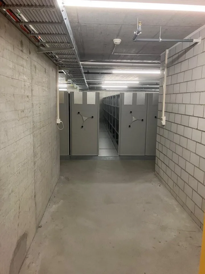 Archivraum mit Rollregalanlage in Zürich Oerlikon