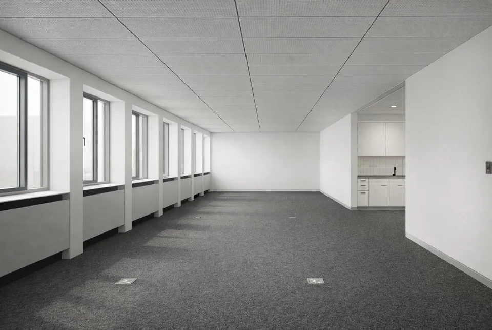 Gekühlte "plug and play" Bürofläche für bis zu 12 Arbeitsplätze