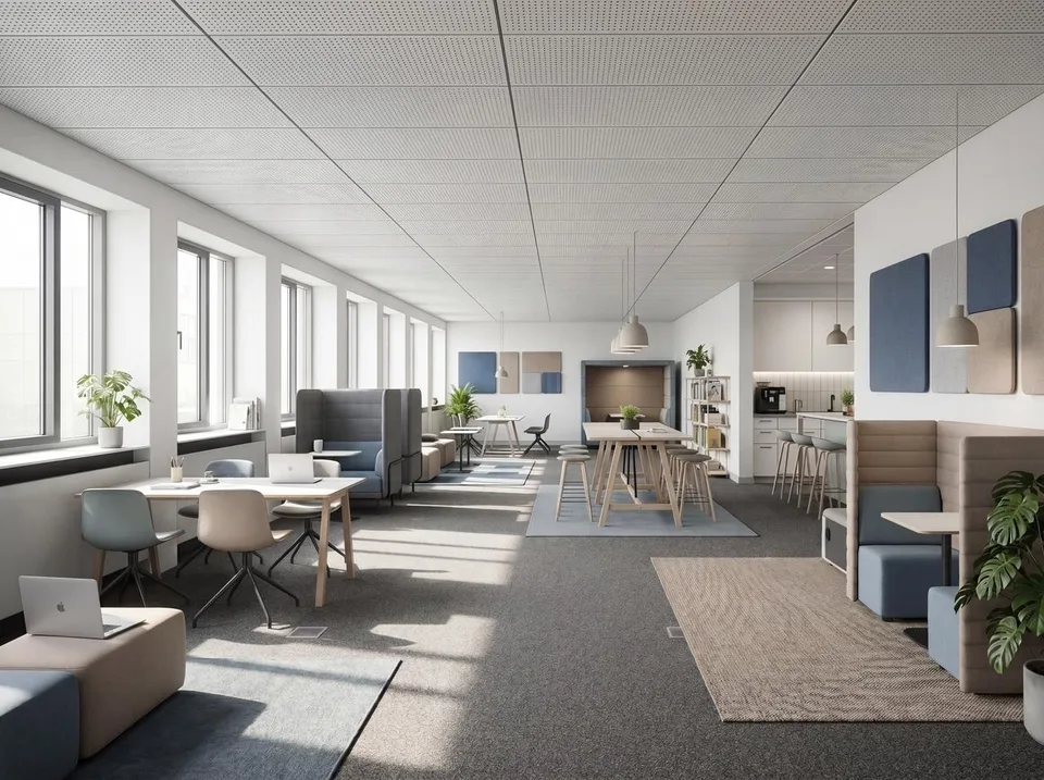 Gekühlte "plug and play" Bürofläche für bis zu 12 Arbeitsplätze