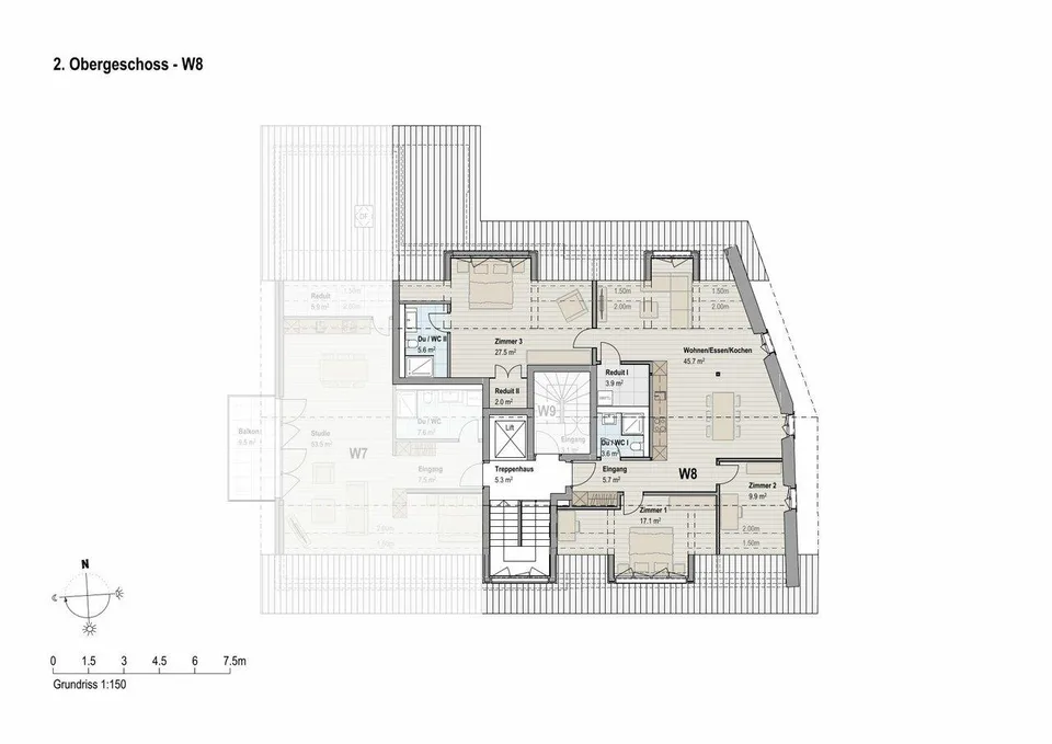 4.5-Zimmerwohnung- in historischen Mauern