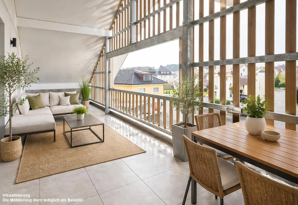 3½-Zimmer-Attika mit 109m² & 28m² Loggia - modernes Wohnen in Roggwil