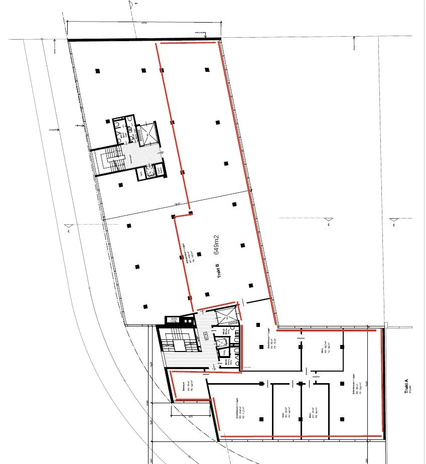 Büro/Gewerbe ca. 462 m2 im 1.OG, in 8048 Zürich zu vermieten