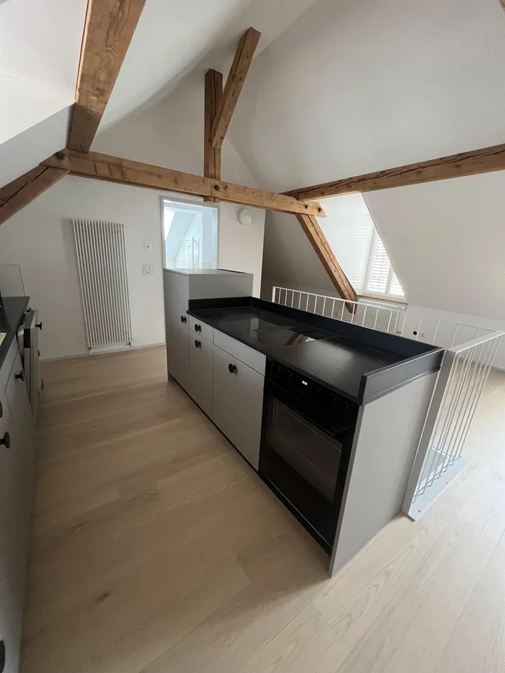 Neue 2.5-Zimmer-Dachwohnung mit freie Blick auf die Alpen