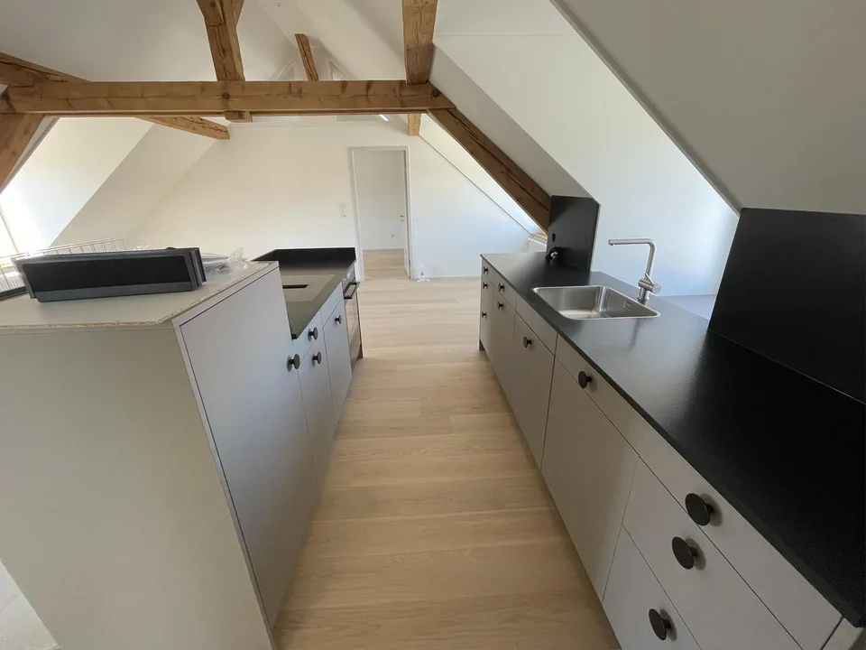 Neue 2.5-Zimmer-Dachwohnung mit freie Blick auf die Alpen