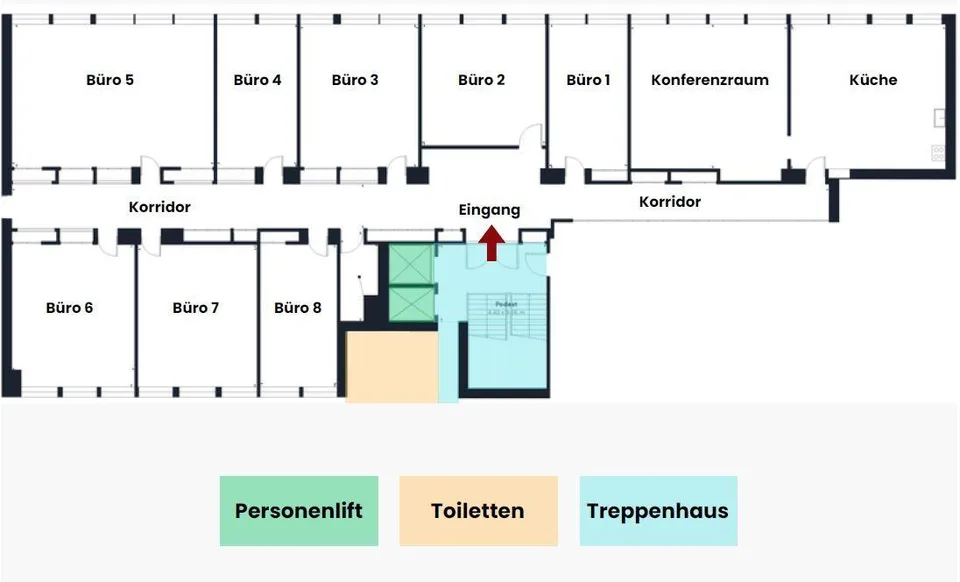 Zentrale Büro- und Gewerbefläche mit Blick auf die Aare
