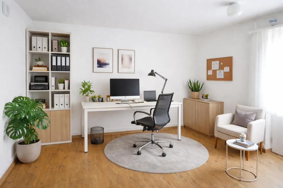 möbiliertes Büro-/Praxisraum mit Bad – ideal für Selbstständige