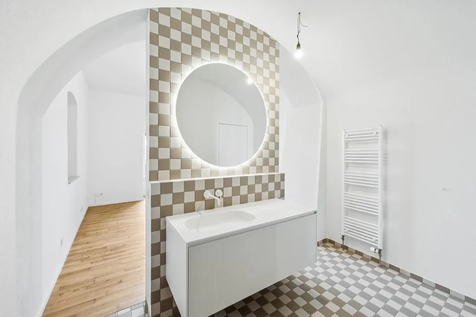 Wohnung im modernen Altbaustil mit Blick auf den Basler Rhein – Foto 10 von 12