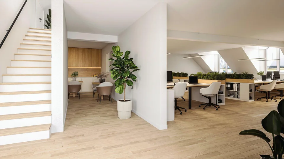 Mein neues Büro im Haus mit der ältesten Leuchschrift von Bern!