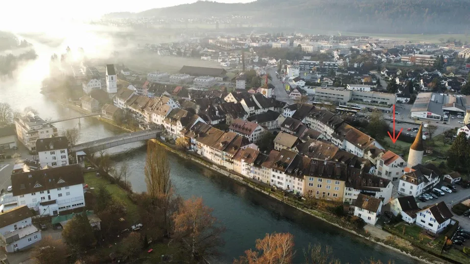 Ein Bijou direkt am Hexenturm in Mellingen; 2,5 Zi. Maisonette-Wohnung