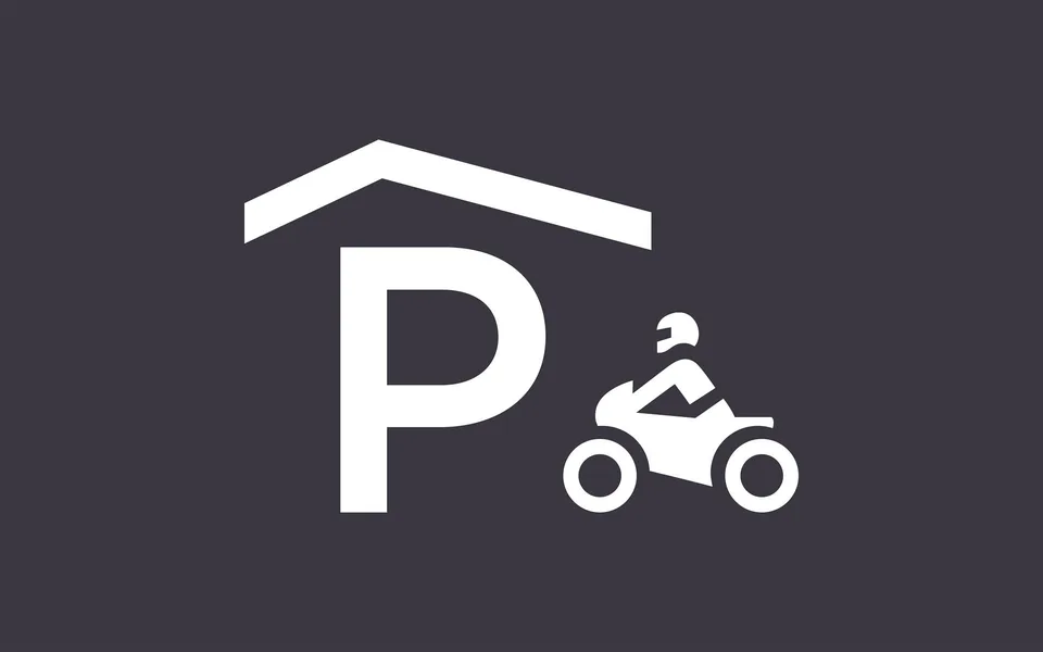 Covered parking place bike