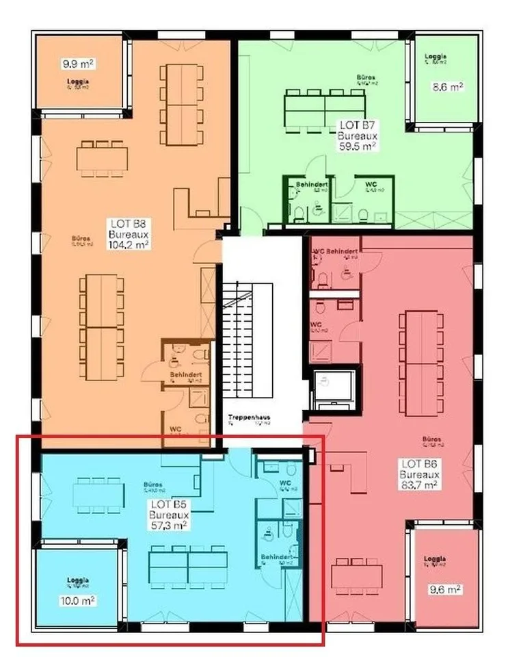 Flexibel nutzbare Rohbauflächen ab 57m2 - Surfaces bruts dès 57m2 – foto 7 di 7