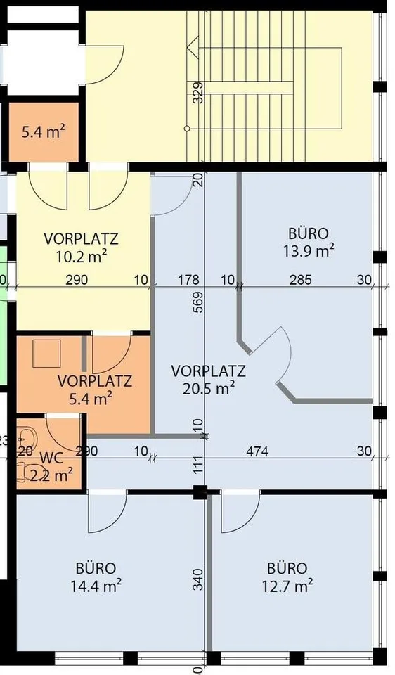 Büroräume im Herzen von der Stadt Buchs SG