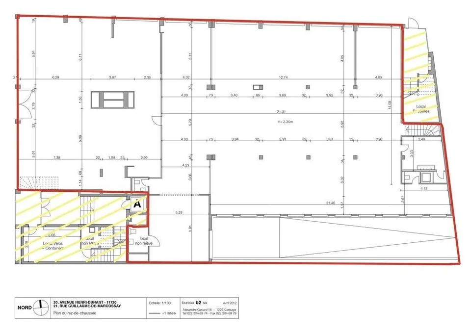 Belle arcade de 610 m2 et son dépôt de 638 m2 au coeur de Plainpalais