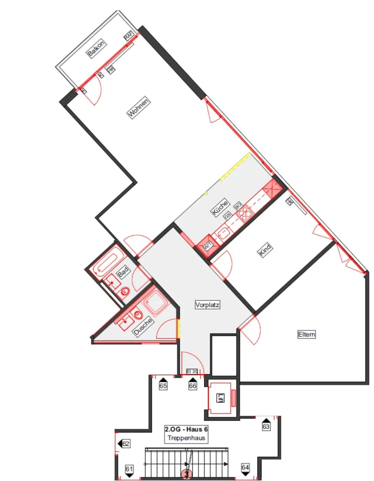 Neu sanierte 3.5 Zimmerwohnung im St. Johann-Quartier – Foto 9 von 10