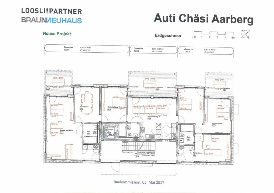 Flexible Büro-/Praxisflächen 84m2 zu vermieten