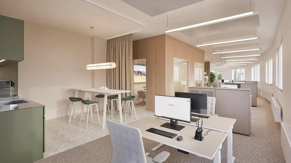 Flexible Büroflächen - Aufteilung nach Bedarf möglich