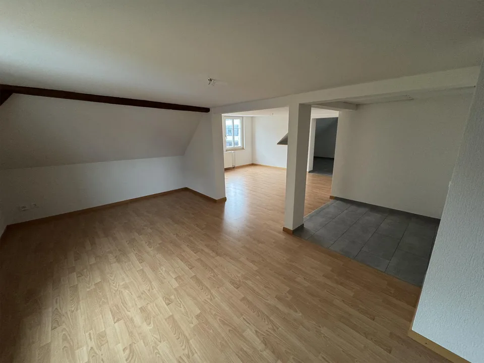 Geräumige Dachwohnung an zentraler Lage