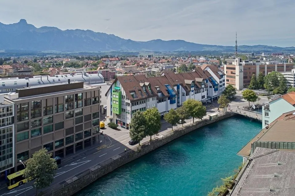 Motorradplatz im Aarezentrum