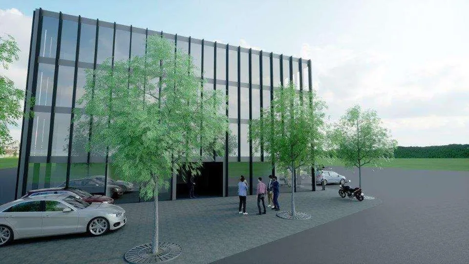 LUGANO BARBENGO: MODERNO UFFICIO CON POSTEGGI
