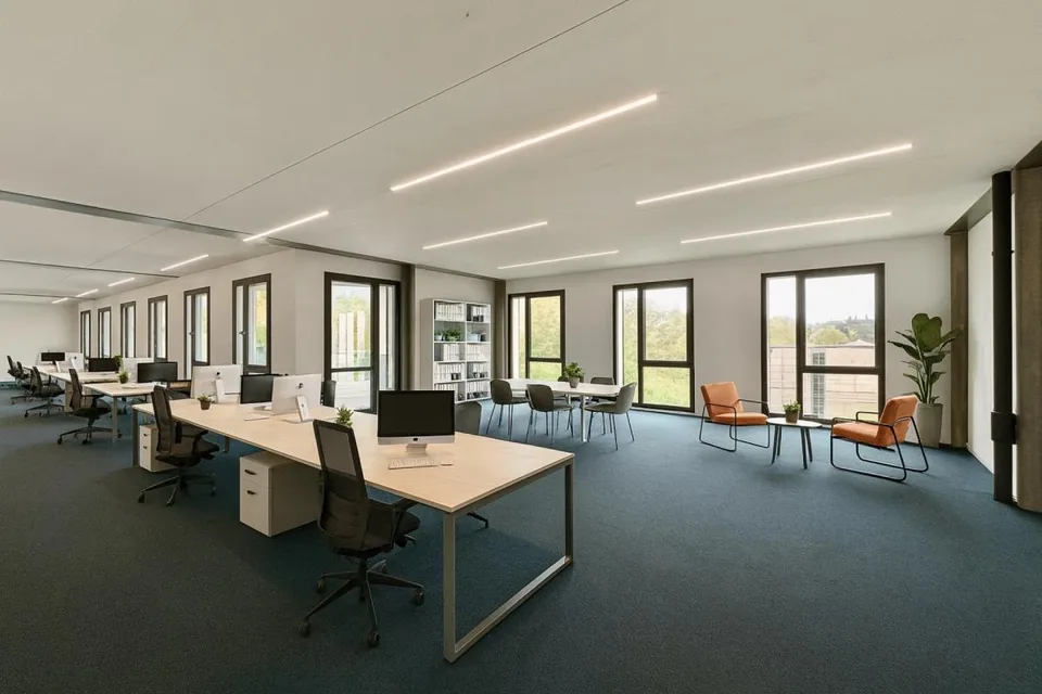 Bureaux neufs et lumineux de standing - face à la gare CFF de Bussi...