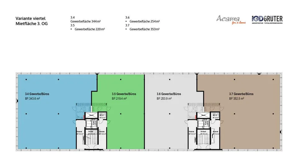 220 m² Gewerbefläche mit Terrasse im Gewerbepark Reussegg Luzern Nord – foto 7 di 7