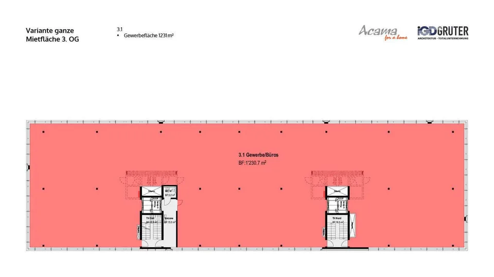 1230 m² Gewerbefläche mit Terrasse im Gewerbepark Reussegg Luzern – photo 7 sur 7