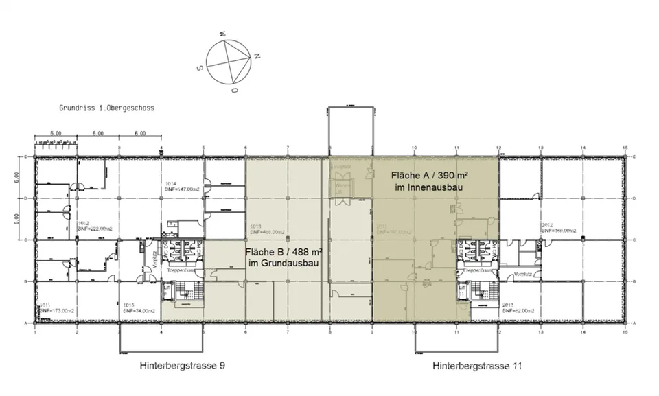 878 m² Büro- und Gewerbefläche in Cham  flexibel kombinierbar