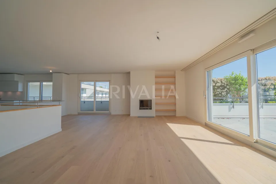 Superbe attique en duplex rénové avec terrasses et vue dégagée