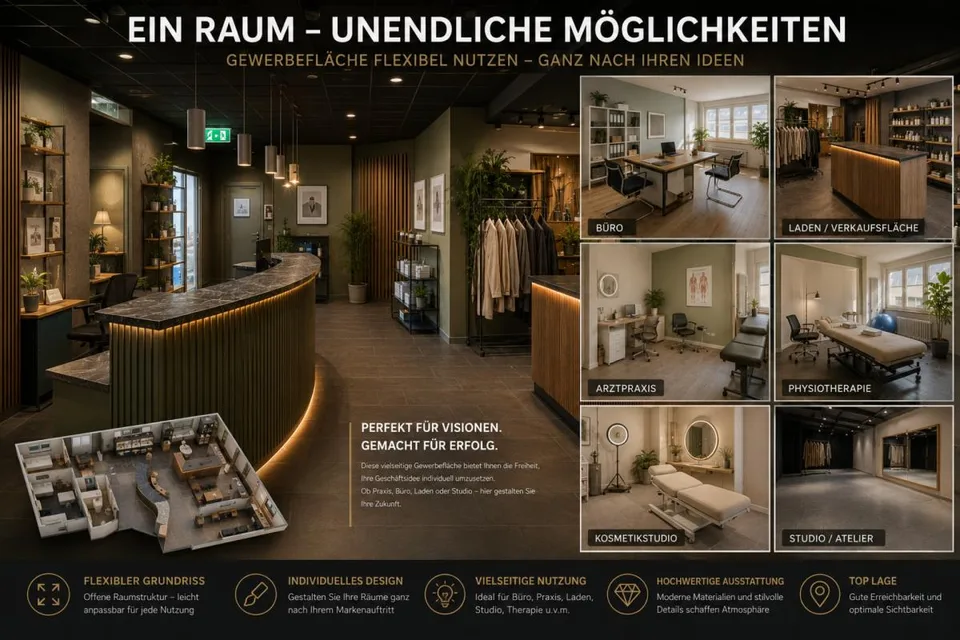 TOP-STANDORT FÜR GASTRO, BEAUTY, FITNESS, OFFICE ODER RETAIL