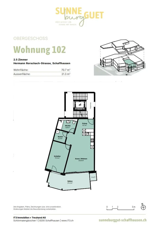 2.5-Zimmer-Neubauwohnung im Breitequartier "Sunneburgguet"
