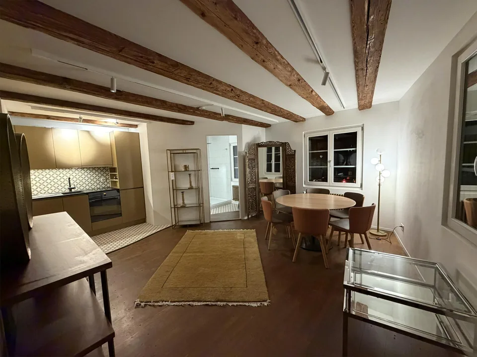 frisch sanierte Wohnung mit ausgebautem Dachstock direkt am Murgufer