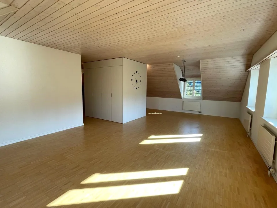 Grosszügige 3 1/2 Zimmer- Dachwohnung mit saniertem Bad