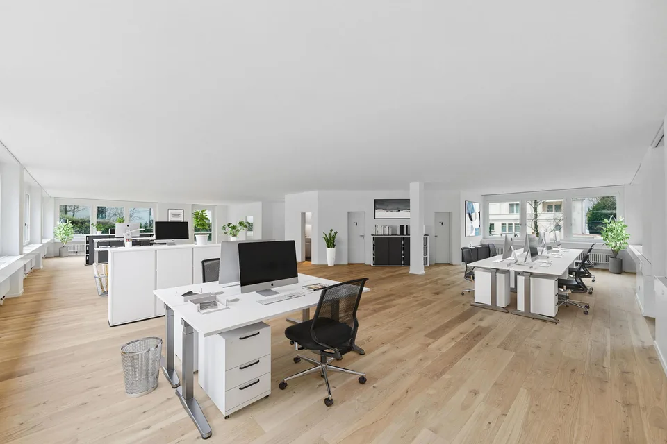 Moderne ausgebaute Praxisräume mit Garten - 210 m²