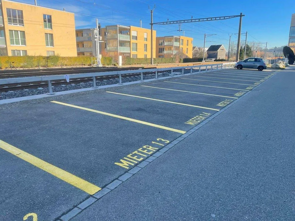 Parkplatz am Bahnhof Ermatingen