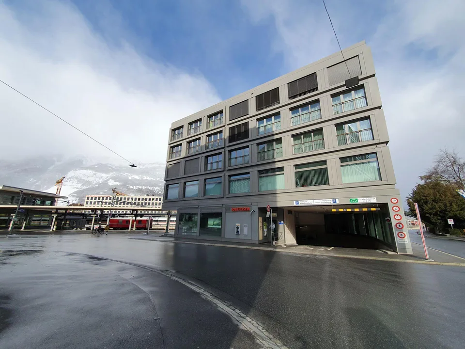 Tiefgaragen-Parkplatz direkt am Bahnhof Chur (Areal F)