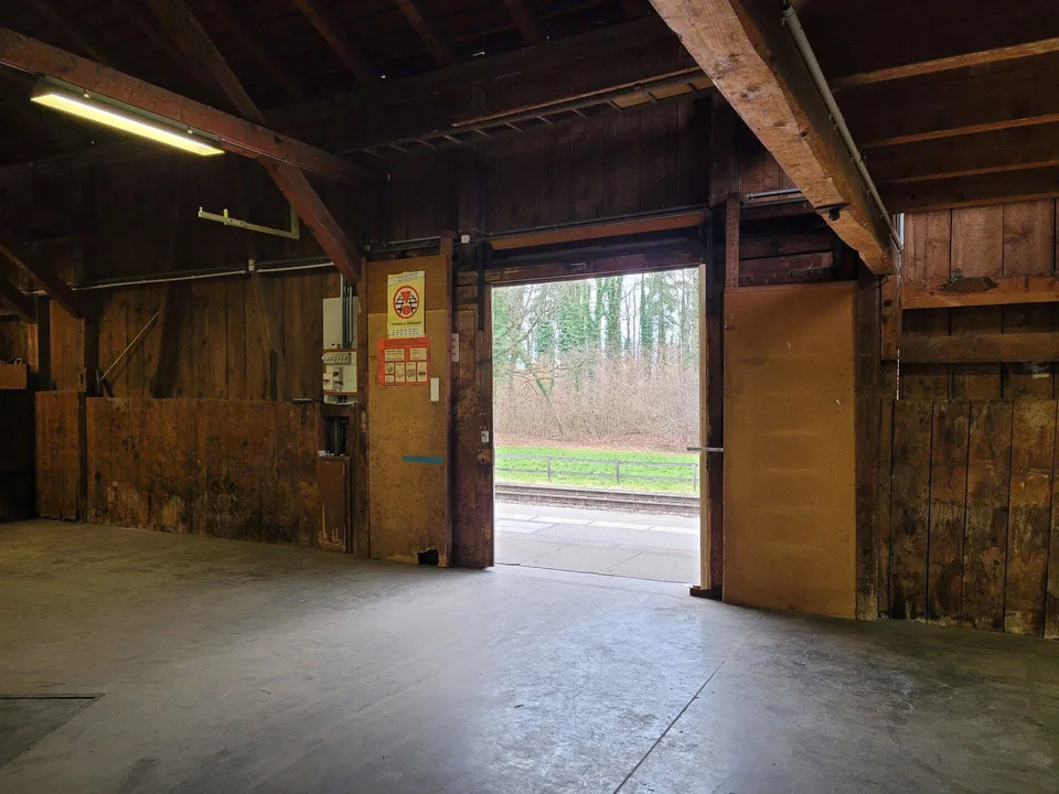 Lagerfläche im Güterschuppen Bahnhof Salez-Sennwald