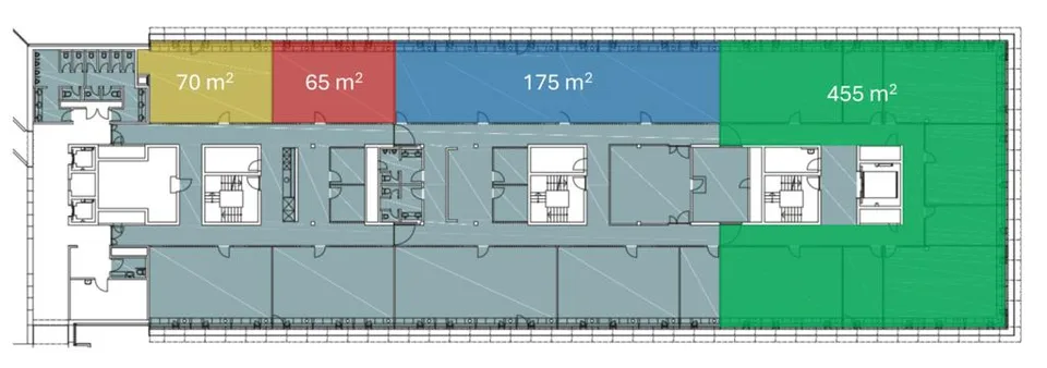 Büroflächen zwischen 65 und 455 m2 / Ausgebaut und Bezugsbereit – Foto 12 von 12